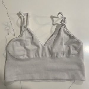 ALO Yoga white sports bra